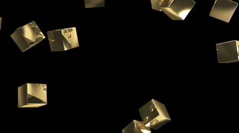 Gold boxes rolled on Video stock 8536589