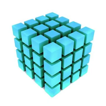 Gold box's array on white Stock Photos