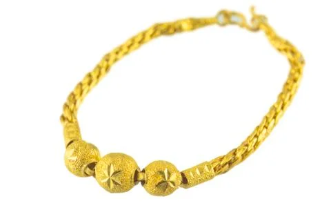 Gold bracelet Stock Photos