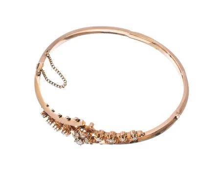 Gold bracelet Foto stock
