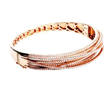 Gold bracelets Stock Photos