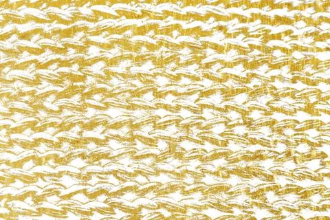 Gold brush stroke design element cloth knitted. Golden texture pattern of wea Stock Illustration