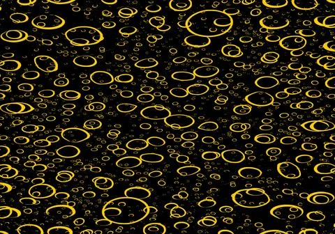 Gold Bubble on black Backgrounds. Vector Illustration Graphic Design. 스톡 일러스트