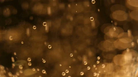 Gold Bubbles yellow liquid bubble Stock-Footage 86288736