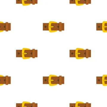 Gold buckle pattern flat Stock Illustration