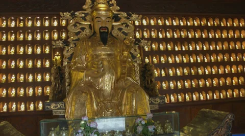 Gold Buddha - China Stock Footage 39721085