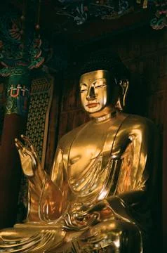 Gold Buddha Foto stock