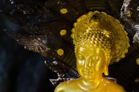 Gold buddha statue Foto stock