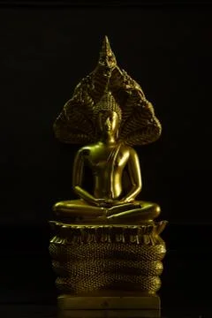 Gold buddha statue Stock Photos