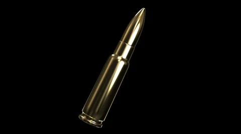 Gold bullet Stock Footage 8518736
