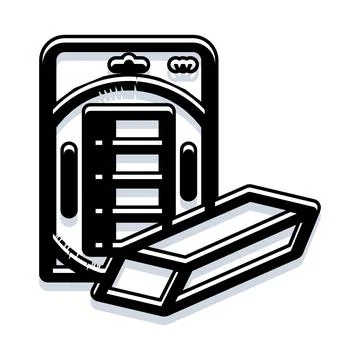 Gold bullion bar with secure packaging and certificate Stock Illustration