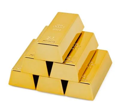 Gold bullion bars Stock Illustration