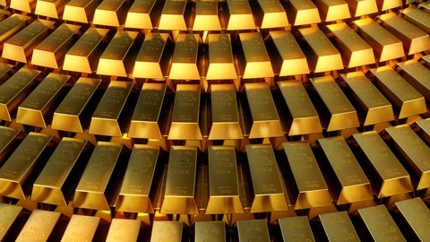 Gold bullion. Stock Footage 86170468