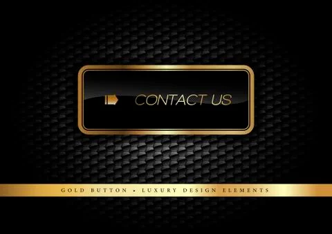 Gold Button Illustrazione stock