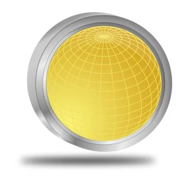 Gold Button Stock Illustration
