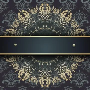 Gold calligraphy Stock Illustration