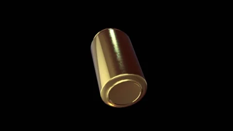 Gold can Stock Footage 162685505