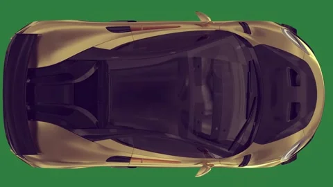 A gold car Stock Footage 336971388