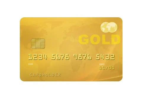 Gold Card Stock Illustration