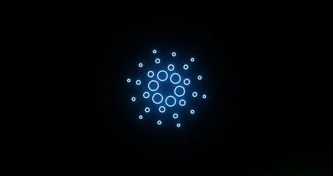 Gold Cardano (ADA) coin accelerates with fire and takes off up the green arrow Stock Footage 101858682