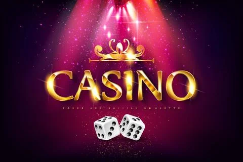 Gold Casino background Stock Illustration