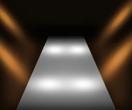 Gold catwalk background Illustration