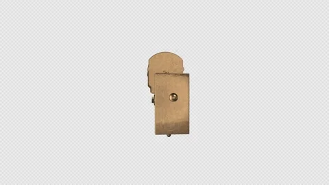 Gold CCTV Security Camera 3D Icon Animation Loop Stock Footage 341394139