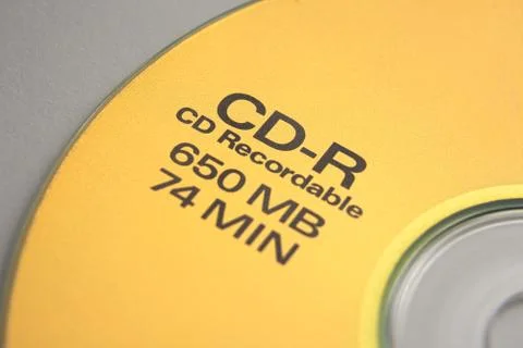 Gold CD Closeup Stock Photos
