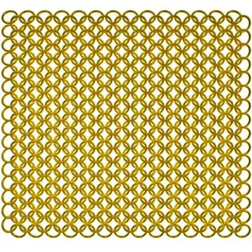 Gold chain armor background Stock Illustration