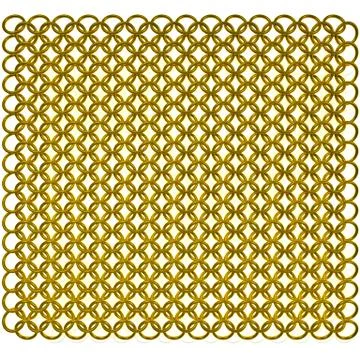 Gold chain armor background Stock Illustration