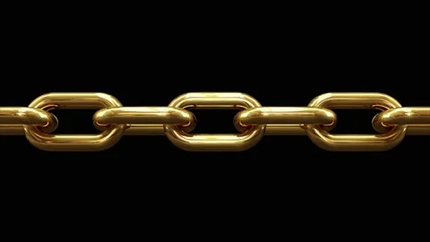 Gold chain Stock-Footage 136332643