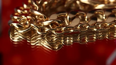 Gold chain Stock Footage 230963546