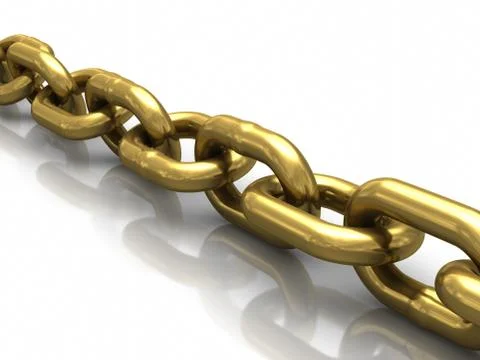 Gold chain Stock Illustration