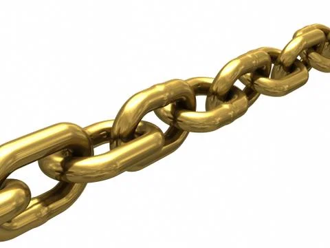 Gold chain Stock Illustration