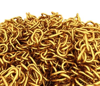 Gold chain Stock Illustration