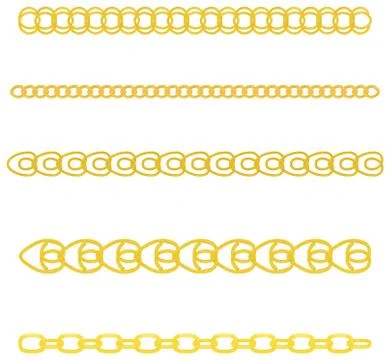 Gold chain Illustrazione stock