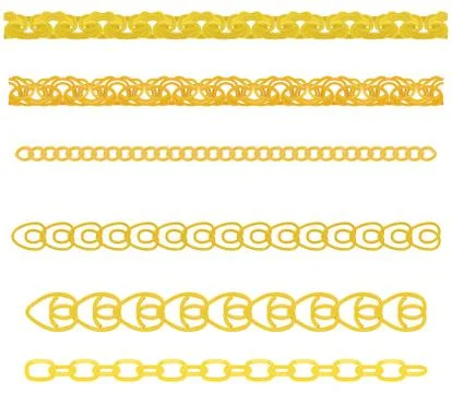 Gold chain Stock Illustration