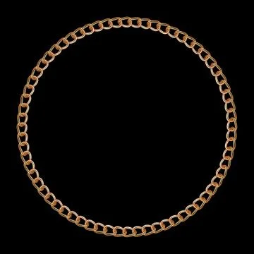 Gold chain Illustrazione stock