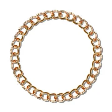Gold chain Stock Illustration