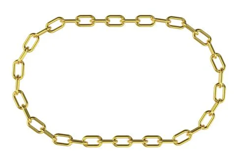 Gold Chain Stock Illustration