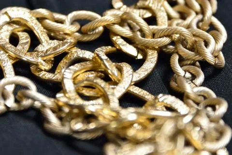 Gold chain Stock Photos
