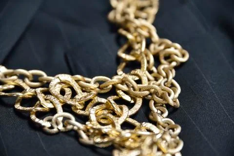 Gold chain Stock Photos