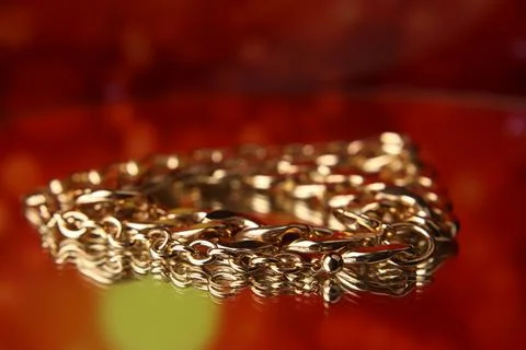 Gold chain Stockfoto's