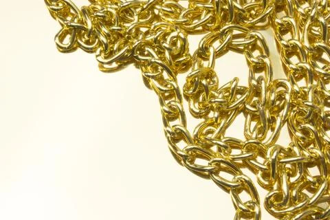  gold chain Foto stock