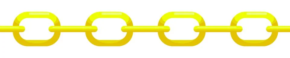 Gold chain seamless brush vector 스톡 일러스트
