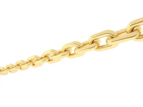 Gold chain on a white background. Stock Illustration