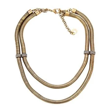 Gold chain on a white background Stock Photos