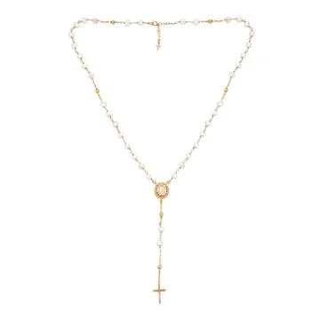 Gold chain on a white background Stock Photos