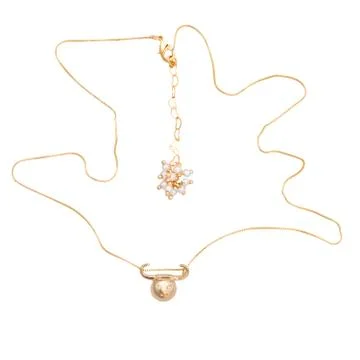 Gold chain on a white background Stock Photos