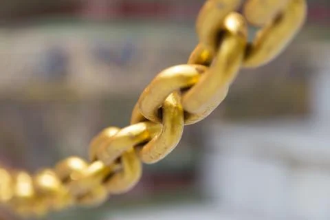 Gold chains Stock Photos